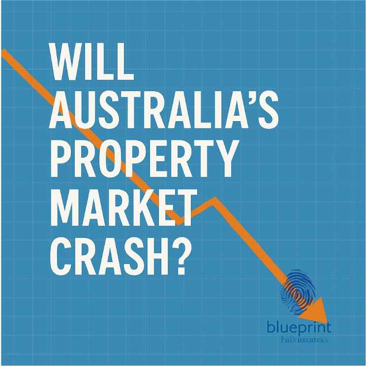 A graph of australias property market crash logo, do you think it will flactuate in 2025?